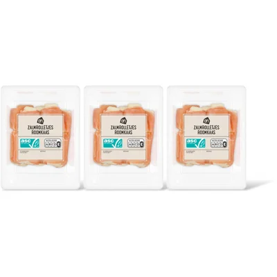 AH Zalmrolletjes roomkaas 3-pack