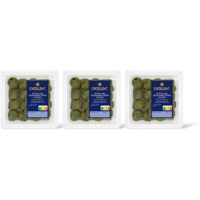 AH Excellent Nocellara rozemarijn peper olijven 3-pck