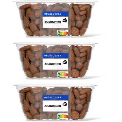 AH Amandelen ongezouten 3-pack