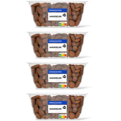 AH Amandelen ongezouten 4-pack