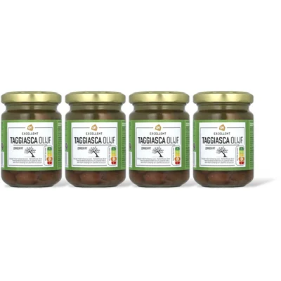 AH Excellent Taggiasca olijf zonder pit 4-pack