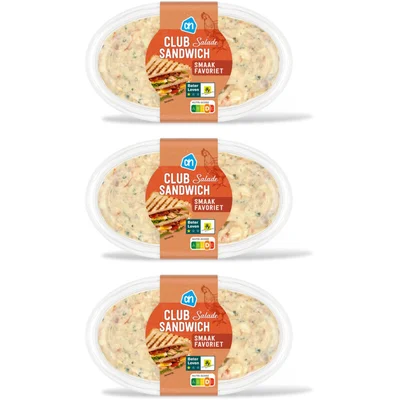 AH Club sandwich salade 3-pack
