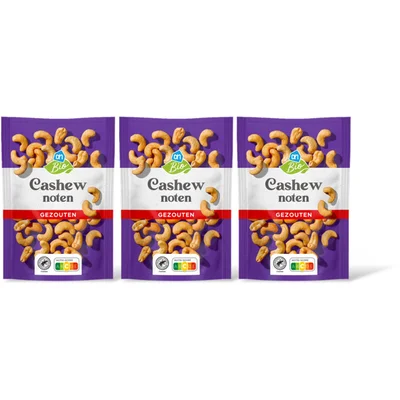 AH Biologisch Ongebrande cashewnoten 3-pack