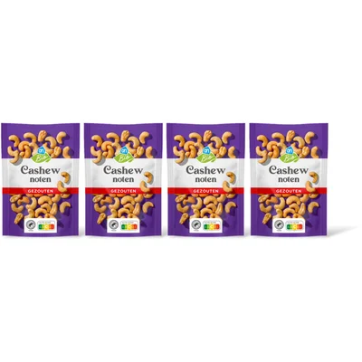 AH Biologisch Ongebrande cashewnoten 4-pack