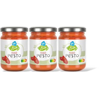 AH Biologisch Pesto rosso 3-pack