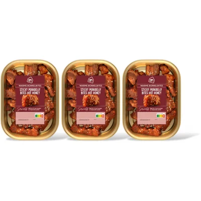 AH Sticky porkbelly bites hot honey 3-pack