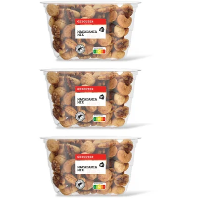 AH Gezouten macadamia mix 3-pack