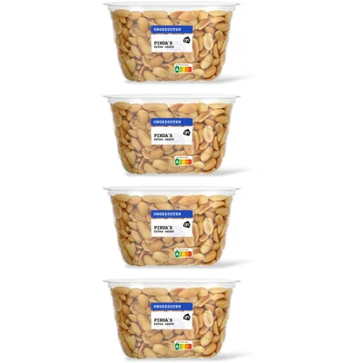 AH Pinda's extra groot ongezouten 4-pack