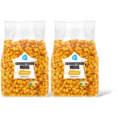 AH Geroosterde mais gezouten 2-pack
