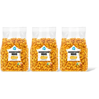 AH Geroosterde mais gezouten 3-pack