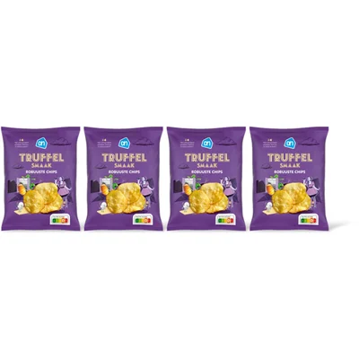 AH Robuuste chips truffelsmaak 4-pack