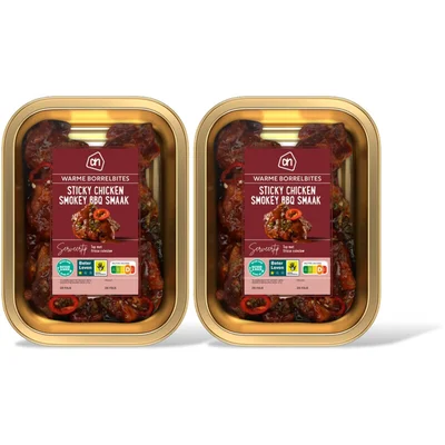 AH Sticky chicken smokey BBQ smaak 2-pack