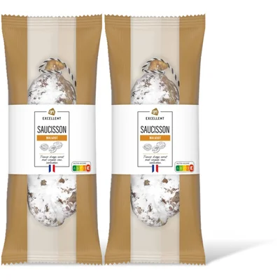 AH Excellent Saucisson walnoot 2-pack