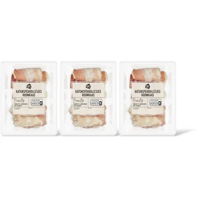 AH Katenspekrolletjes roomkaas 3-pack