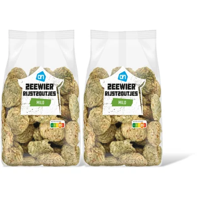 AH Zeewier rijstzoutjes mild 2-pack