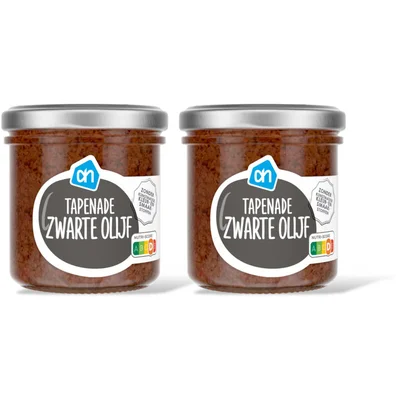 AH Tapenade zwarte olijf 2-pack