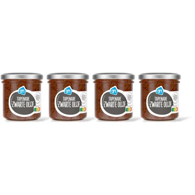 AH Tapenade zwarte olijf 4-pack