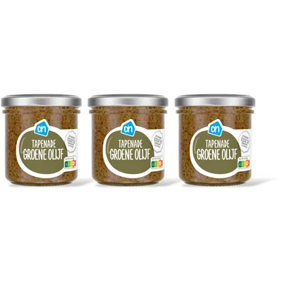 AH Tapenade groene olijf 3-pack