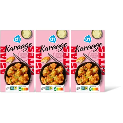 AH Wereldse hapjes karaage kip 3-pack