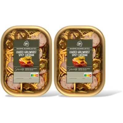 AH Loaded grillworst spicy cheddar 2-pack