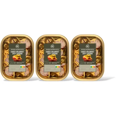 AH Loaded grillworst spicy cheddar 3-pack