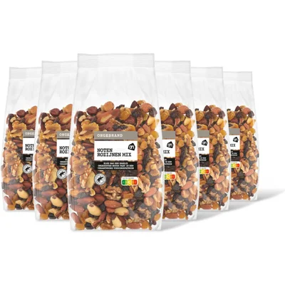 AH Noten rozijnen mix ongebrand 6-pack