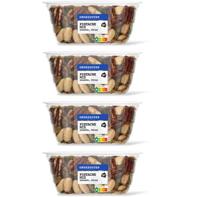 AH Pistachemix ongezouten 4-pack