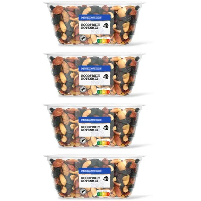 AH Roodfruit notenmix ongezouten 4-pack