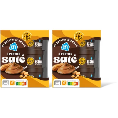 AH Satesaus kant & klaar 3 porties 2-pack