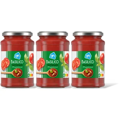 AH Pastasaus basillico 3-pack