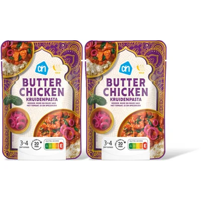 AH Butter chicken kruidenpasta 2-pack