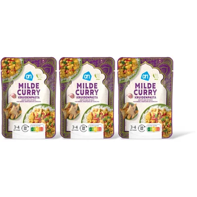 AH Milde curry kruidenpasta 3-pack