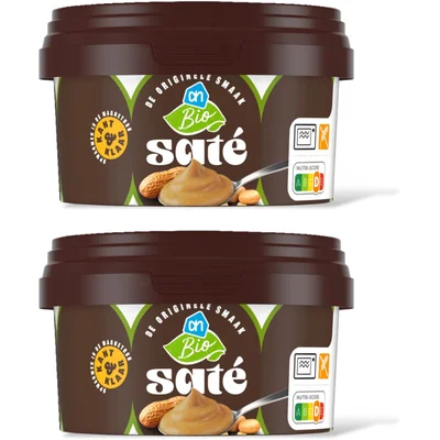 AH Biologisch Satesaus kant & klaar 2-pack