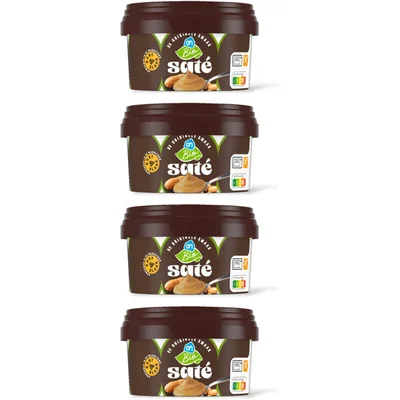 AH Biologisch Satesaus kant & klaar 4-pack