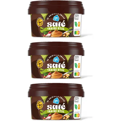 AH Satesaus Thaise stijl kant & klaar 3-pck