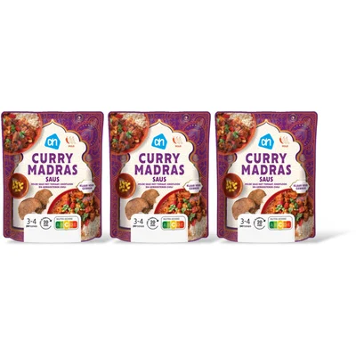 AH Curry madras saus 3-pack