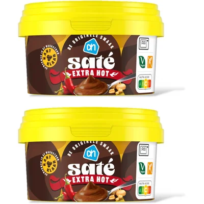 AH Sate saus extra hot 2-pack