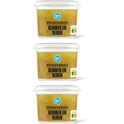 AH Woksmaakmaker gember en sereh 3-pack