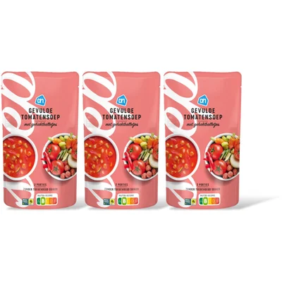 AH Gevulde tomatensoep gehaktballetjes 3pck