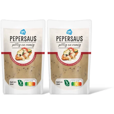AH Pepersaus pittig en romig 2-pack