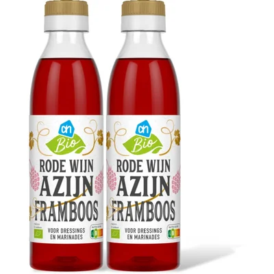 AH Biologisch Rode wijnazijn framboos 2-pack