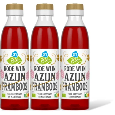 AH Biologisch Rode wijnazijn framboos 3-pack