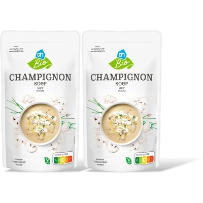 AH Biologisch Champignon soep met room 2-pack