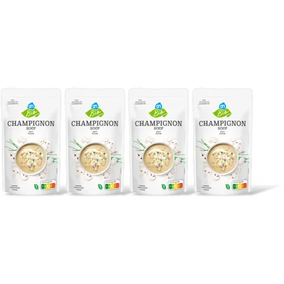 AH Biologisch Champignon soep met room 4-pack