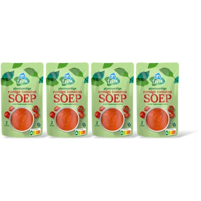 AH Terra Plantaardige romige tomatensoep 4-pack