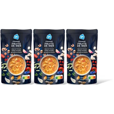 AH Franse fruits de mer soep 3-pack