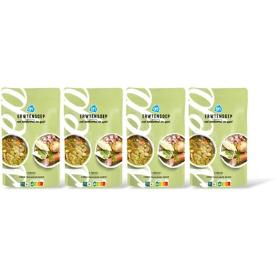 AH Erwtensoep met rookworst en spek 4-pack