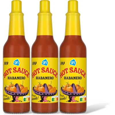 AH Hot sauce habanero 3-pack