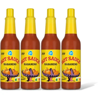 AH Hot sauce habanero 4-pack