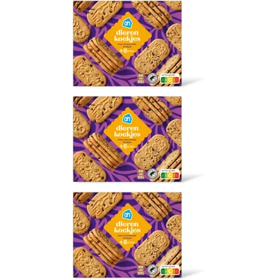 AH Dierenkoekjes met chocolade stukjes 3-pk